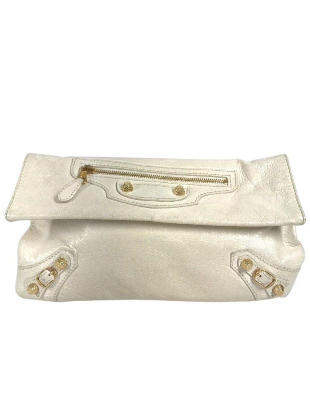 Balenciaga Clutch Giant Envelope Leather White